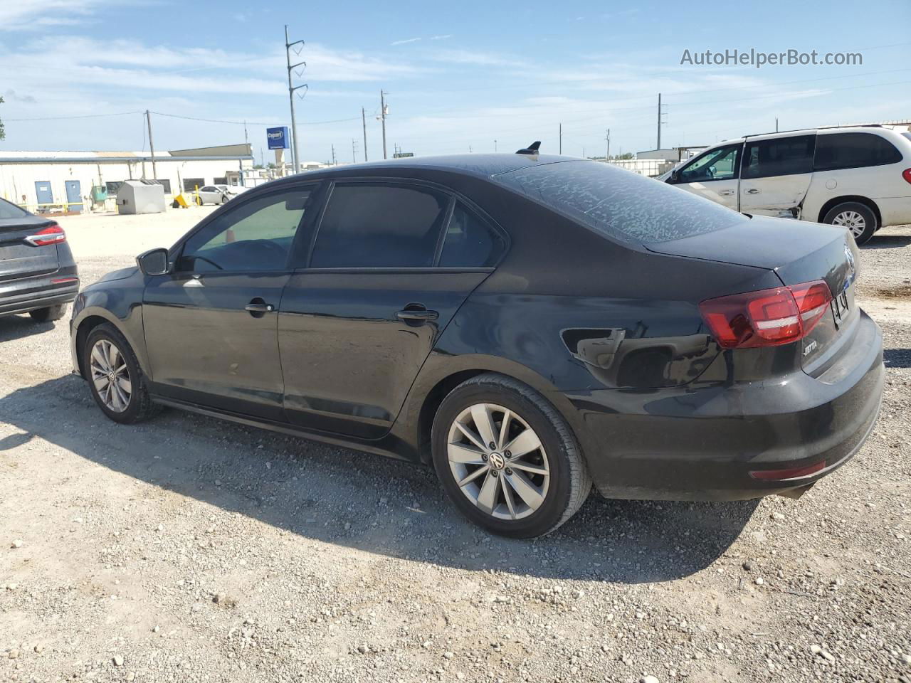 2016 Volkswagen Jetta S Черный vin: 3VW167AJ5GM287052