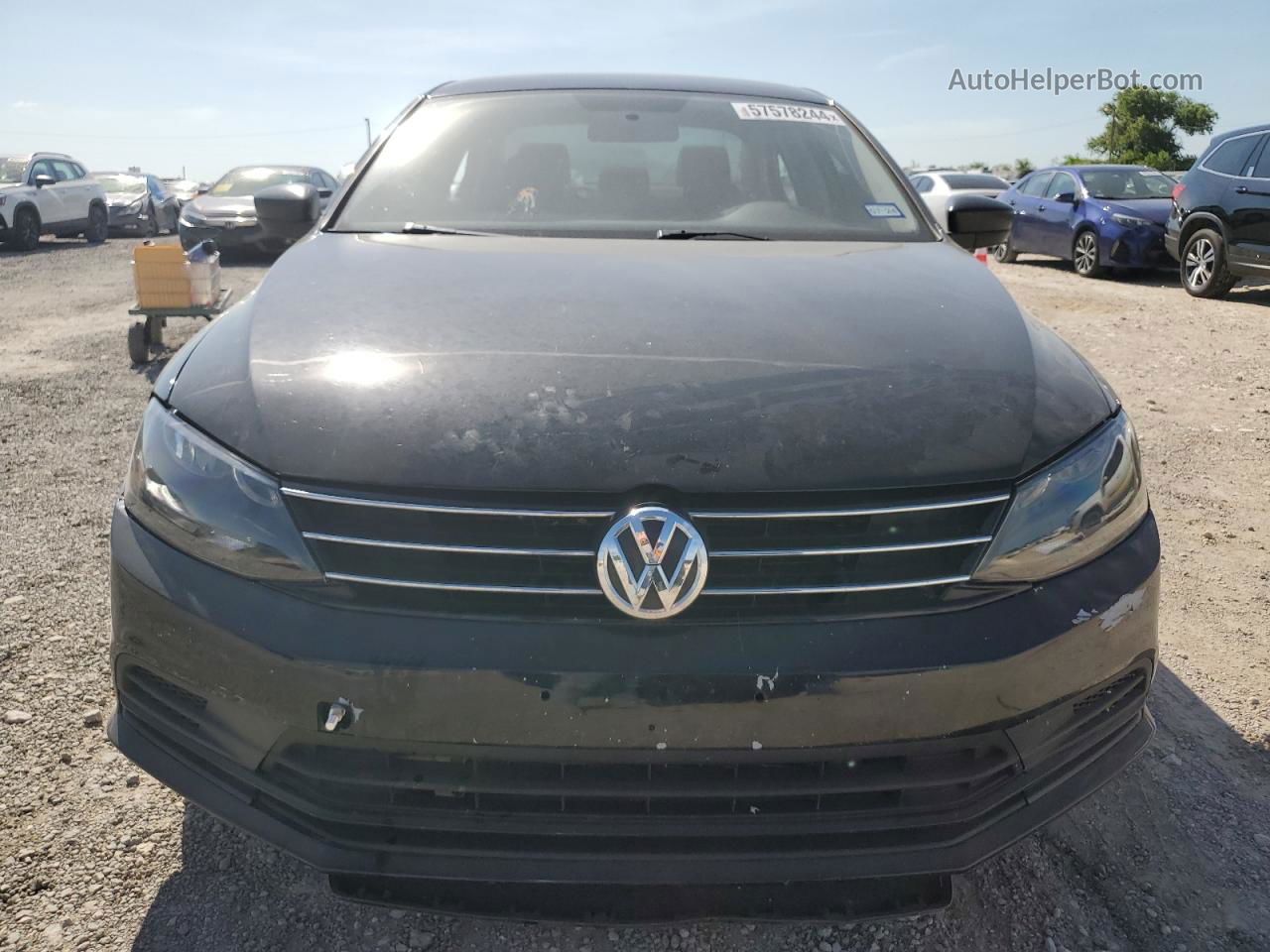 2016 Volkswagen Jetta S Черный vin: 3VW167AJ5GM287052