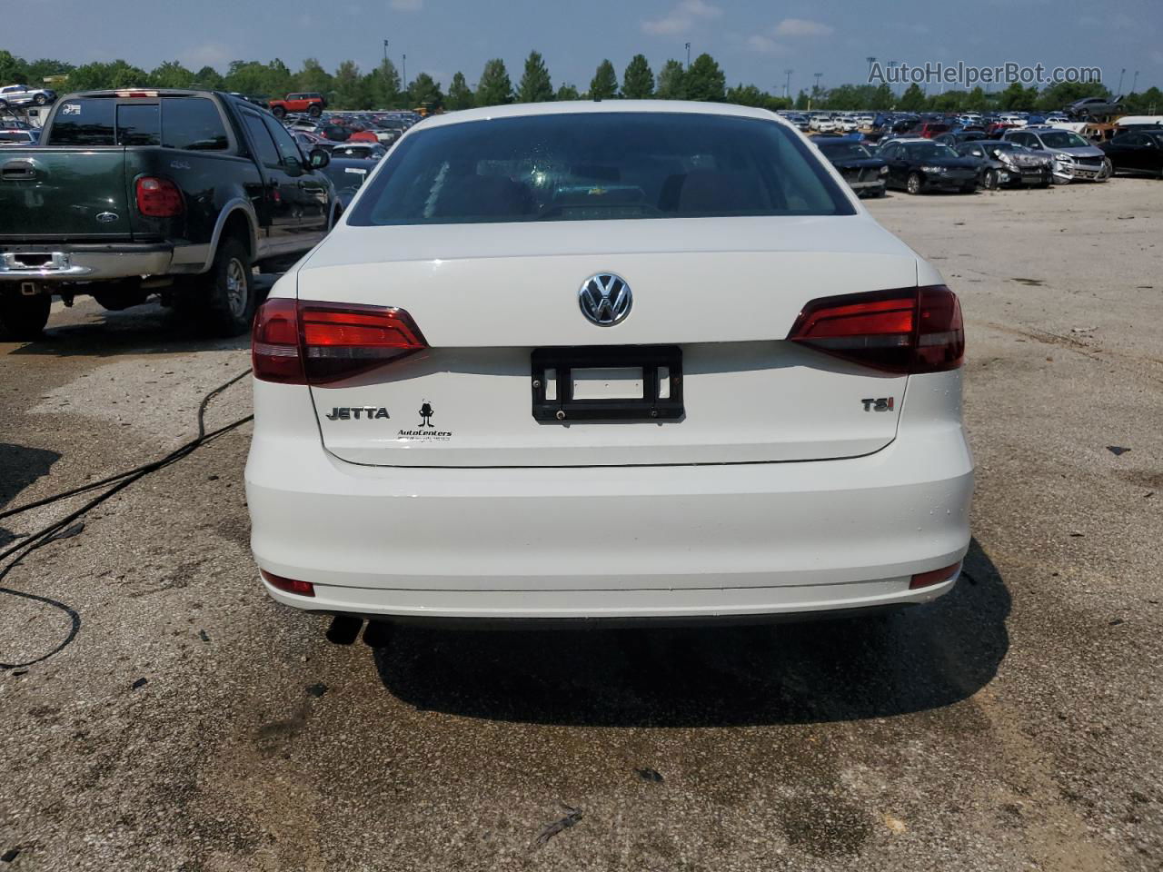 2016 Volkswagen Jetta S Белый vin: 3VW167AJ5GM319112