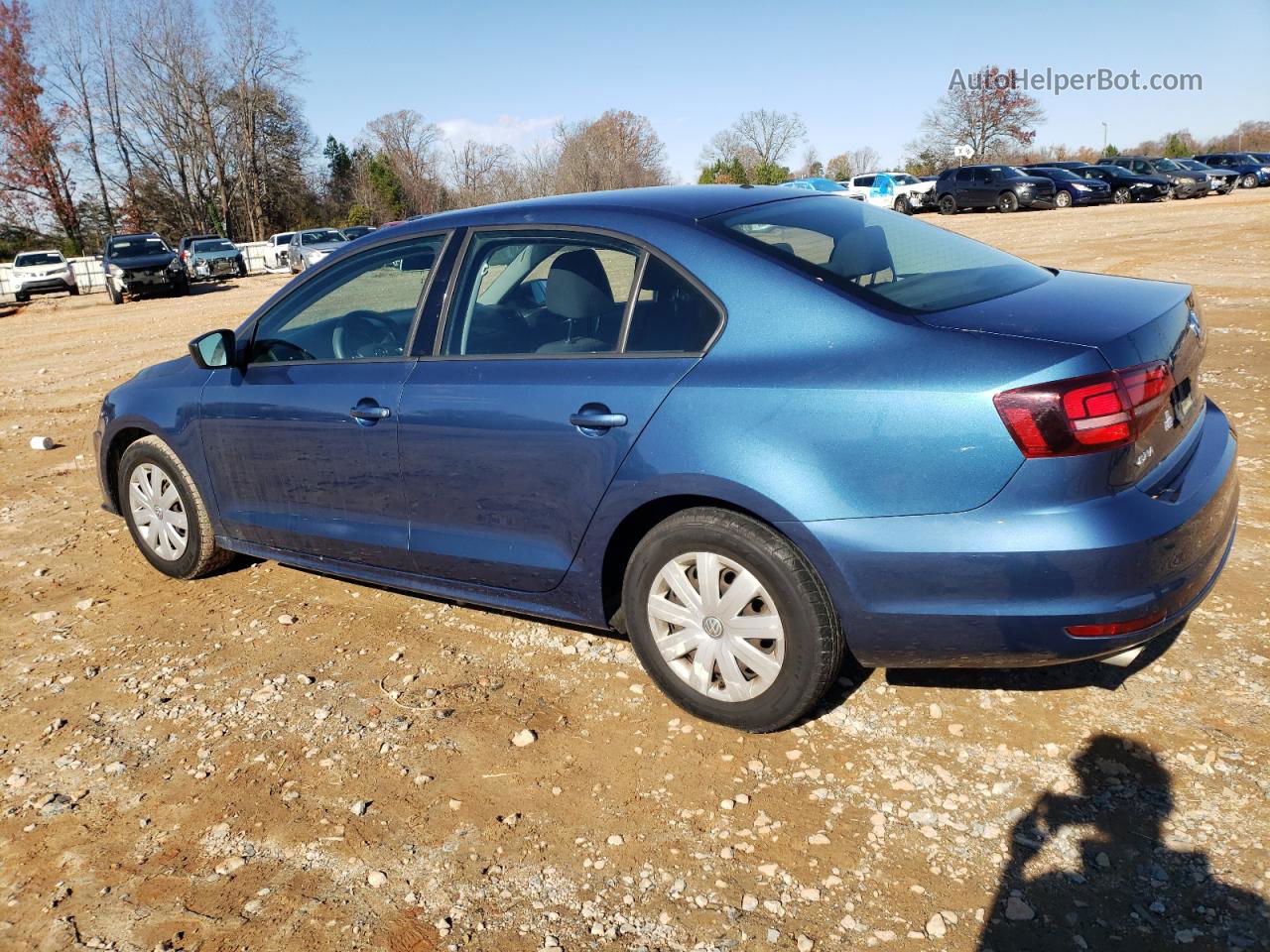 2016 Volkswagen Jetta S Синий vin: 3VW167AJ5GM398376