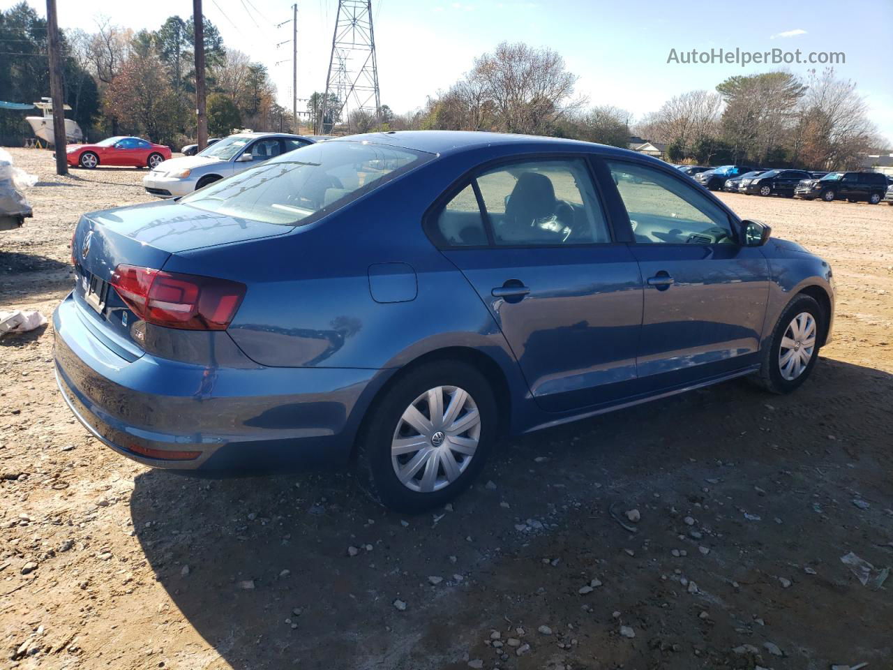 2016 Volkswagen Jetta S Blue vin: 3VW167AJ5GM398376