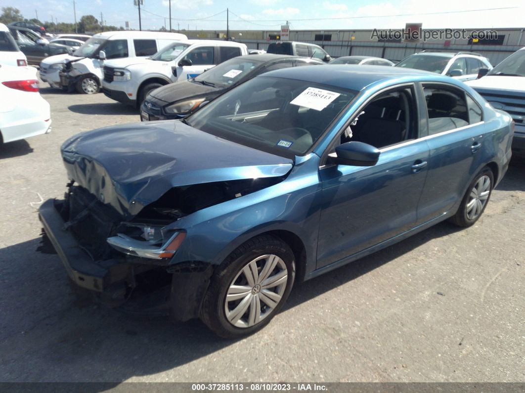 2017 Volkswagen Jetta 1.4t S Blue vin: 3VW167AJ5HM345582