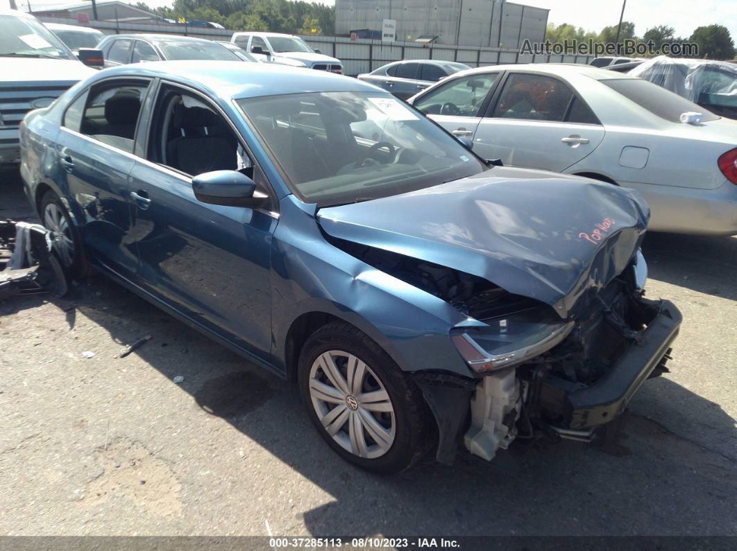 2017 Volkswagen Jetta 1.4t S Blue vin: 3VW167AJ5HM345582