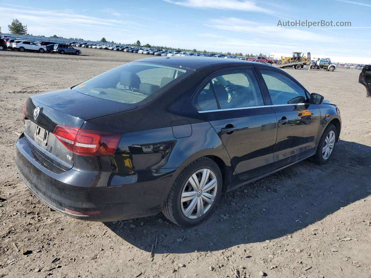 2017 Volkswagen Jetta S Black vin: 3VW167AJ6HM295761