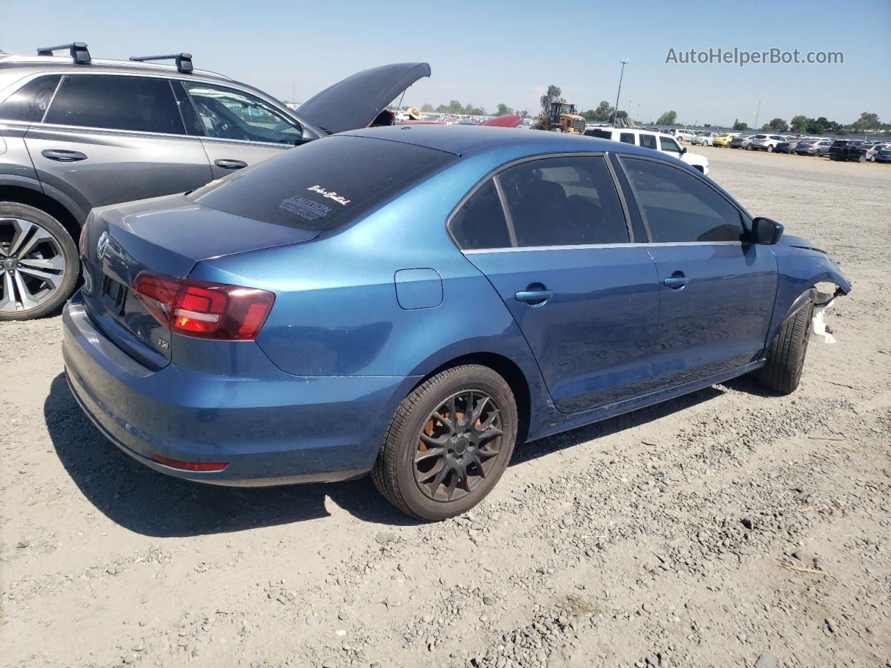 2017 Volkswagen Jetta S Blue vin: 3VW167AJ6HM378316