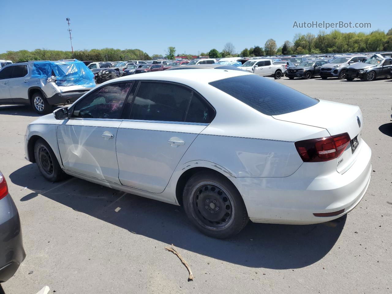 2017 Volkswagen Jetta S White vin: 3VW167AJ6HM414523