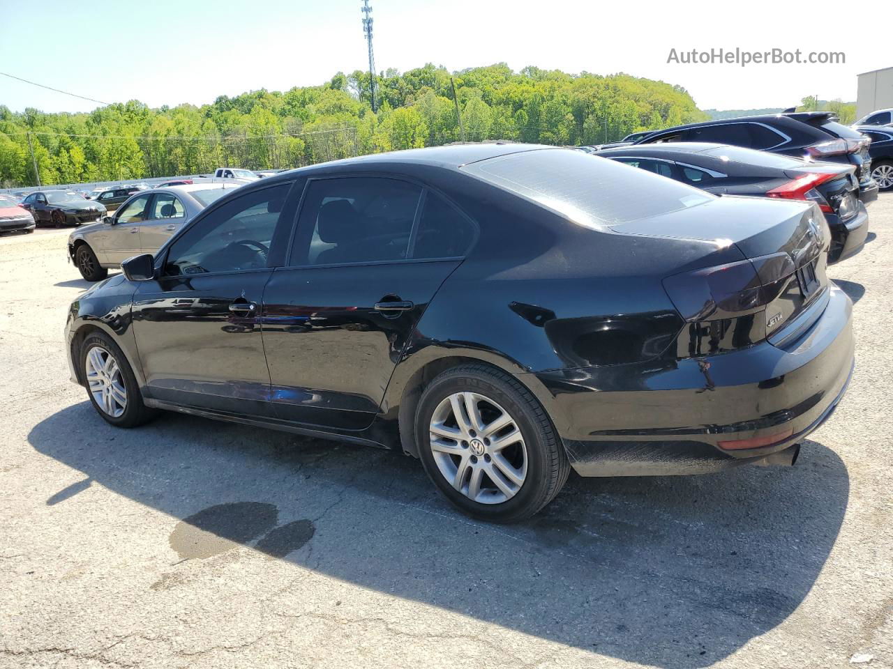 2018 Volkswagen Jetta S Black vin: 3VW167AJ6JM221097