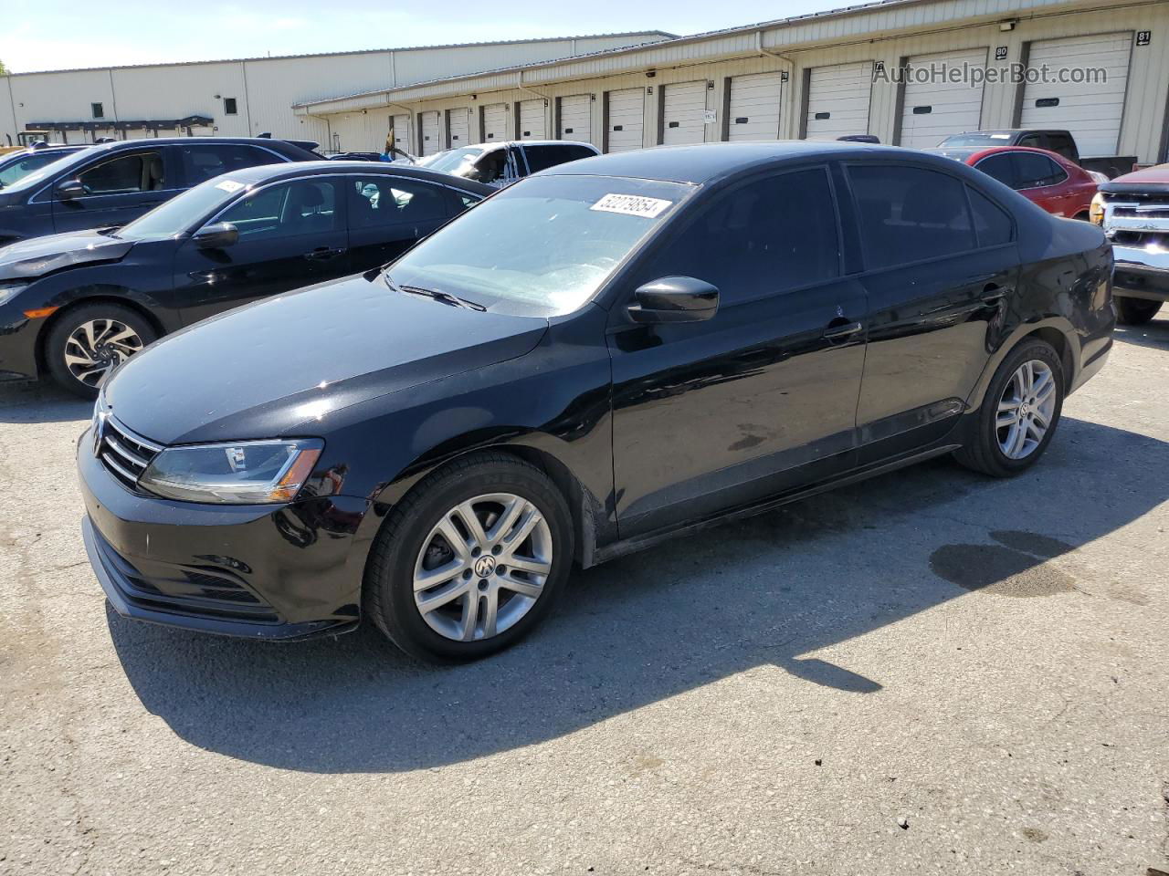 2018 Volkswagen Jetta S Black vin: 3VW167AJ6JM221097