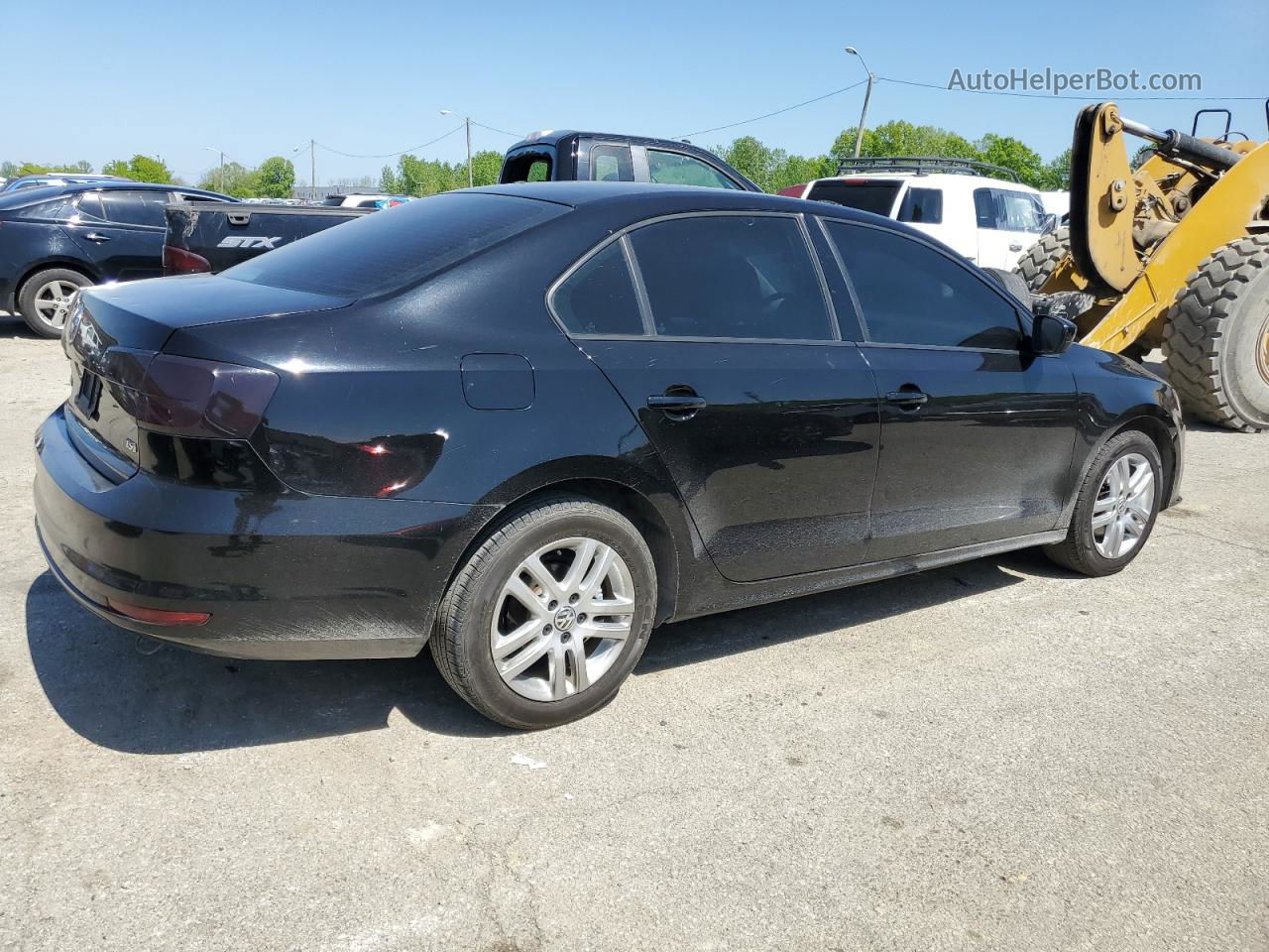 2018 Volkswagen Jetta S Black vin: 3VW167AJ6JM221097