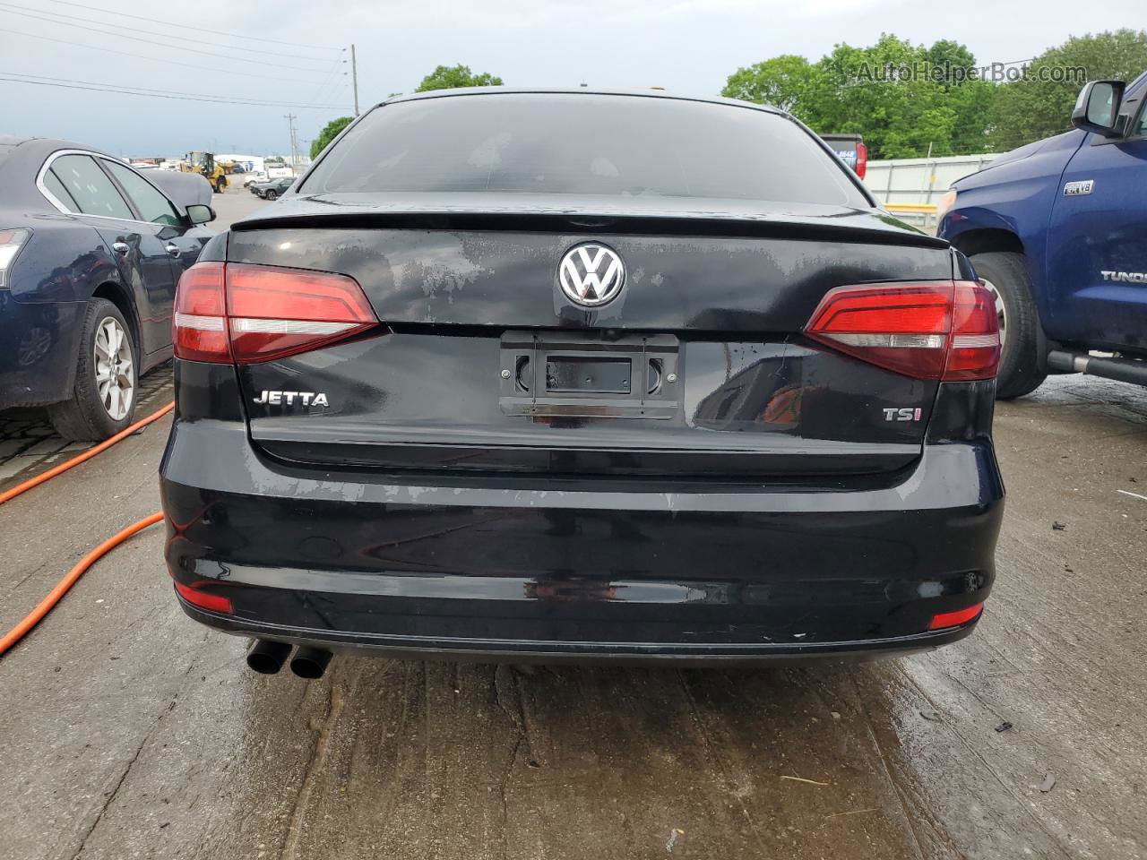 2017 Volkswagen Jetta S Black vin: 3VW167AJ7HM268715