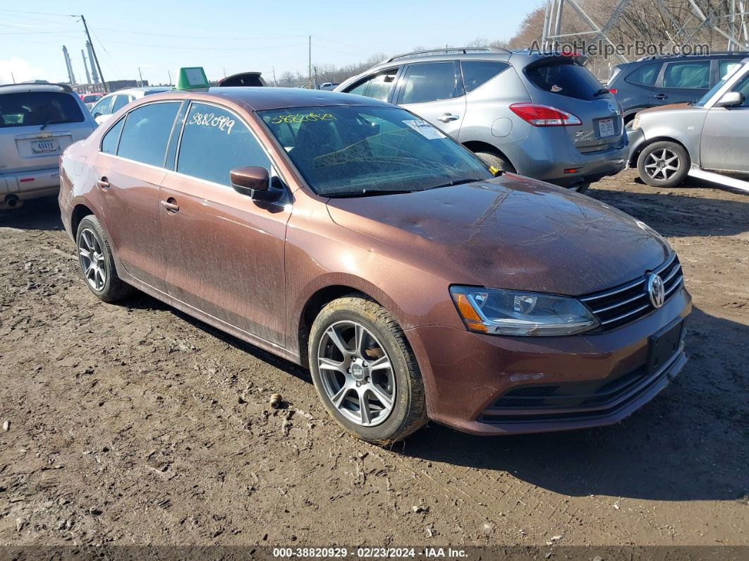 2017 Volkswagen Jetta 1.4t S Brown vin: 3VW167AJ7HM371861