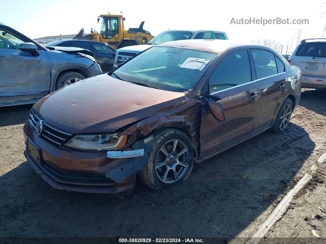 2017 Volkswagen Jetta 1.4t S Brown vin: 3VW167AJ7HM371861