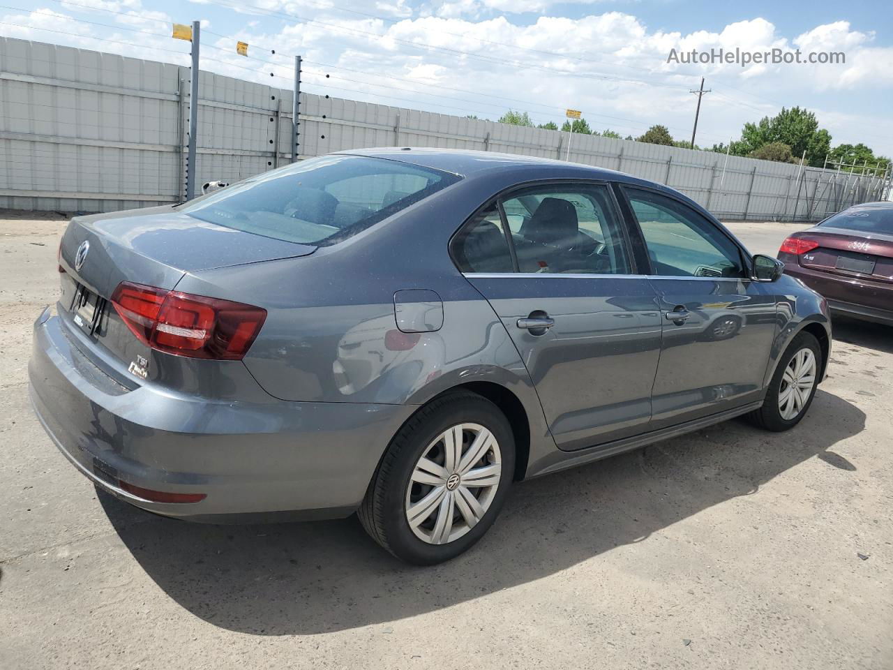 2017 Volkswagen Jetta S Gray vin: 3VW167AJ7HM408357