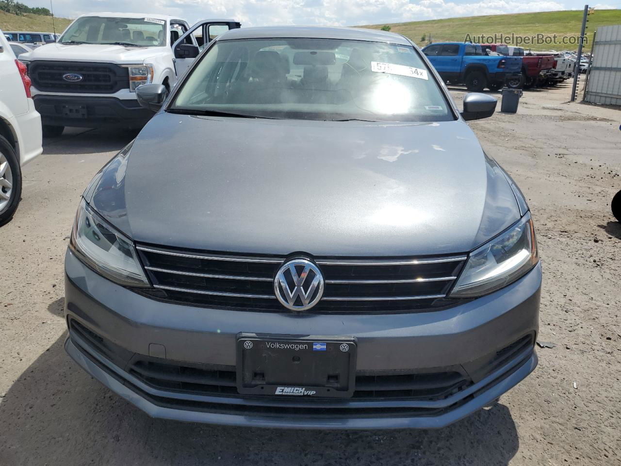 2017 Volkswagen Jetta S Gray vin: 3VW167AJ7HM408357