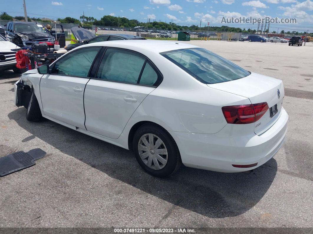 2016 Volkswagen Jetta Sedan 1.4t S White vin: 3VW167AJ8GM397609