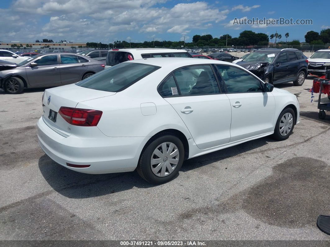 2016 Volkswagen Jetta Sedan 1.4t S White vin: 3VW167AJ8GM397609