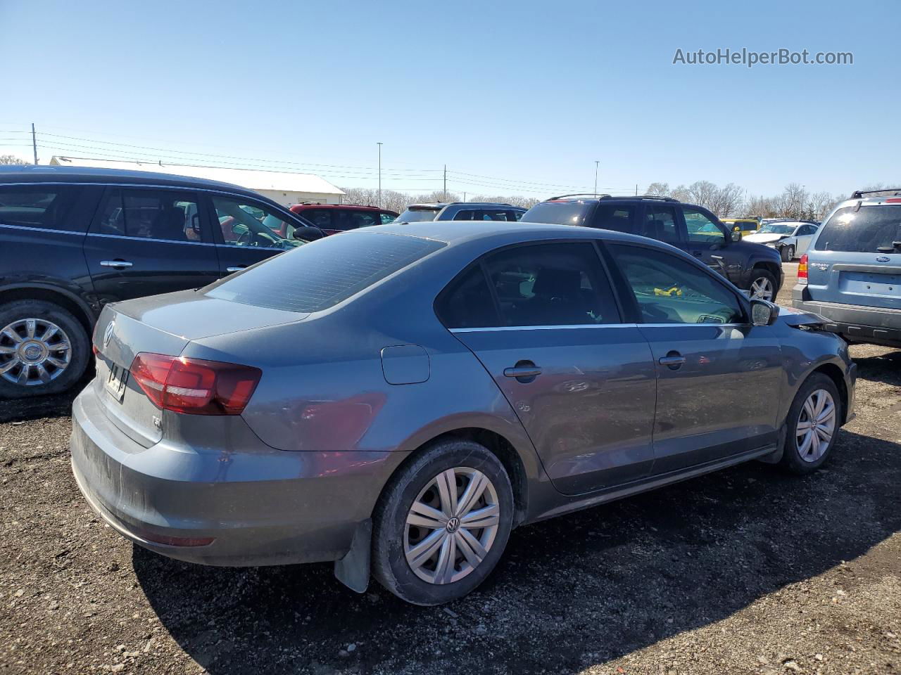 2017 Volkswagen Jetta S Gray vin: 3VW167AJ8HM286219