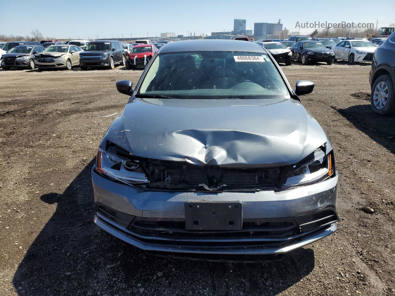 2017 Volkswagen Jetta S Gray vin: 3VW167AJ8HM286219