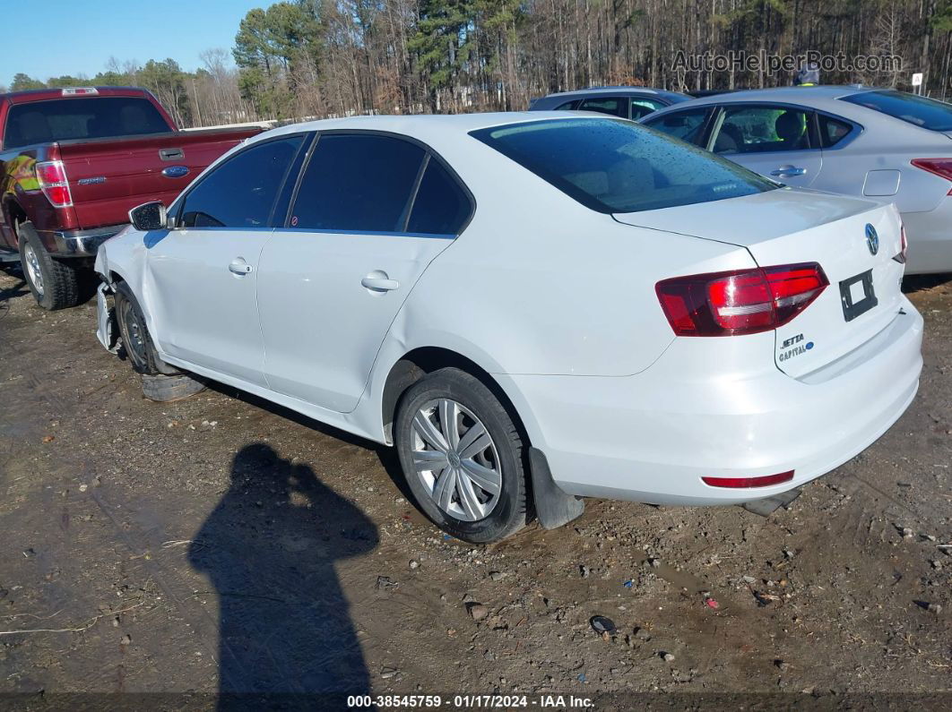 2017 Volkswagen Jetta 1.4t S Белый vin: 3VW167AJ8HM397160