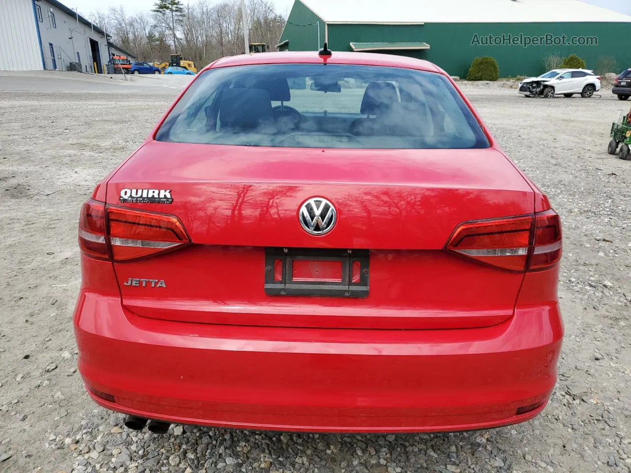 2015 Volkswagen Jetta Base Красный vin: 3VW1K7AJ0FM344641