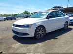 2012 Volkswagen Jetta 2.0l S White vin: 3VW1K7AJ1CM381967