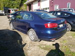 2012 Volkswagen Jetta Base Blue vin: 3VW1K7AJ2CM377412