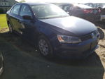 2012 Volkswagen Jetta Base Blue vin: 3VW1K7AJ2CM377412