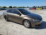 2013 Volkswagen Jetta Base Brown vin: 3VW1K7AJ2DM257627