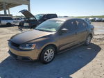 2013 Volkswagen Jetta Base Brown vin: 3VW1K7AJ2DM257627