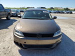 2013 Volkswagen Jetta Base Brown vin: 3VW1K7AJ2DM257627