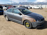 2014 Volkswagen Jetta Base Gray vin: 3VW1K7AJ3EM394996