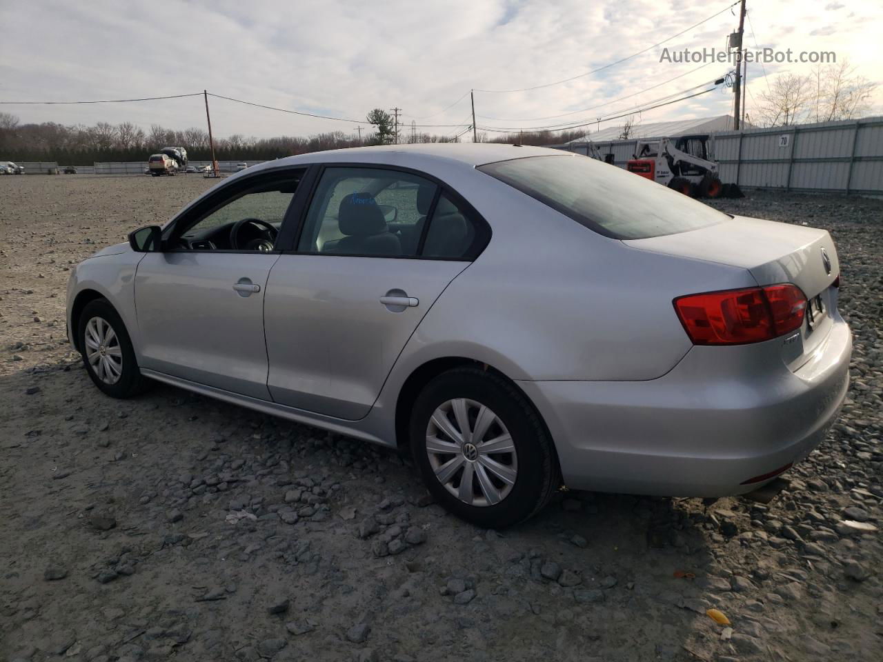 2014 Volkswagen Jetta Base Silver vin: 3VW1K7AJ4EM334757