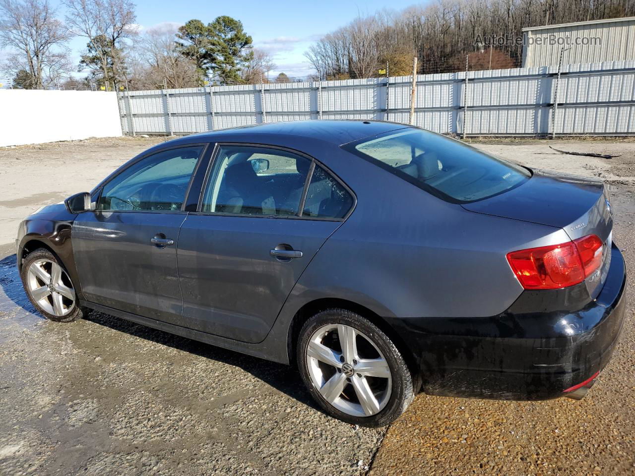 2014 Volkswagen Jetta Base Gray vin: 3VW1K7AJ4EM437435