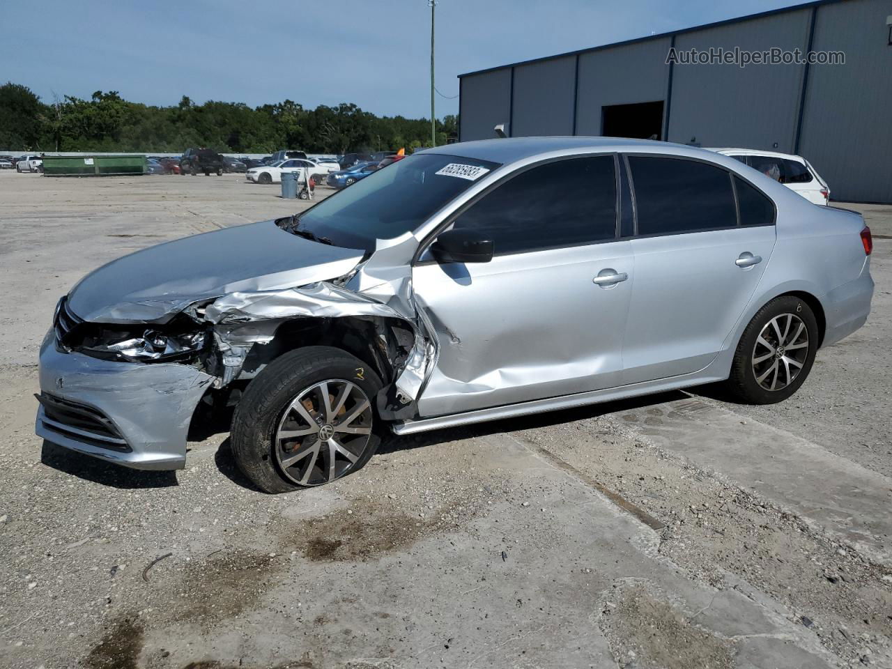 2015 Volkswagen Jetta Base Silver vin: 3VW1K7AJ4FM324330