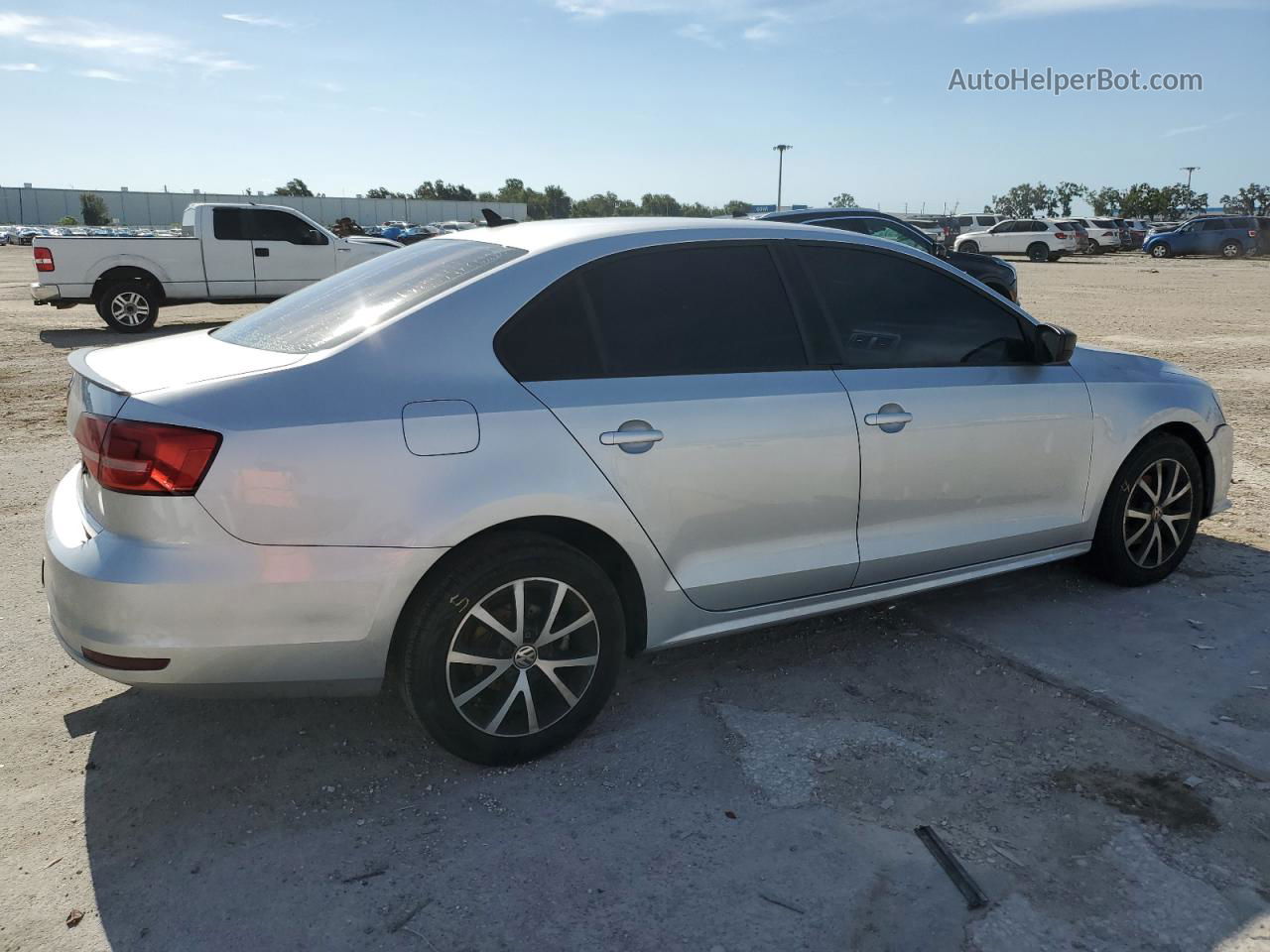 2015 Volkswagen Jetta Base Silver vin: 3VW1K7AJ4FM324330