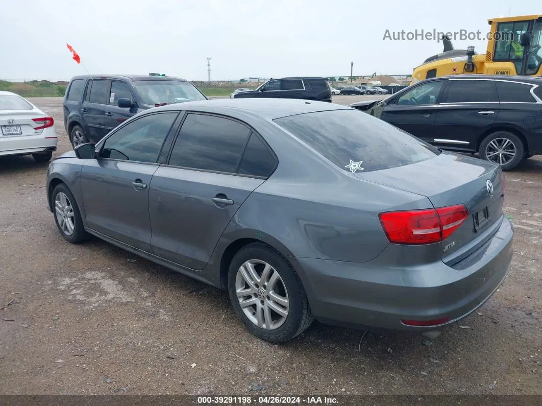 2015 Volkswagen Jetta 2.0l S Gray vin: 3VW1K7AJ4FM352760