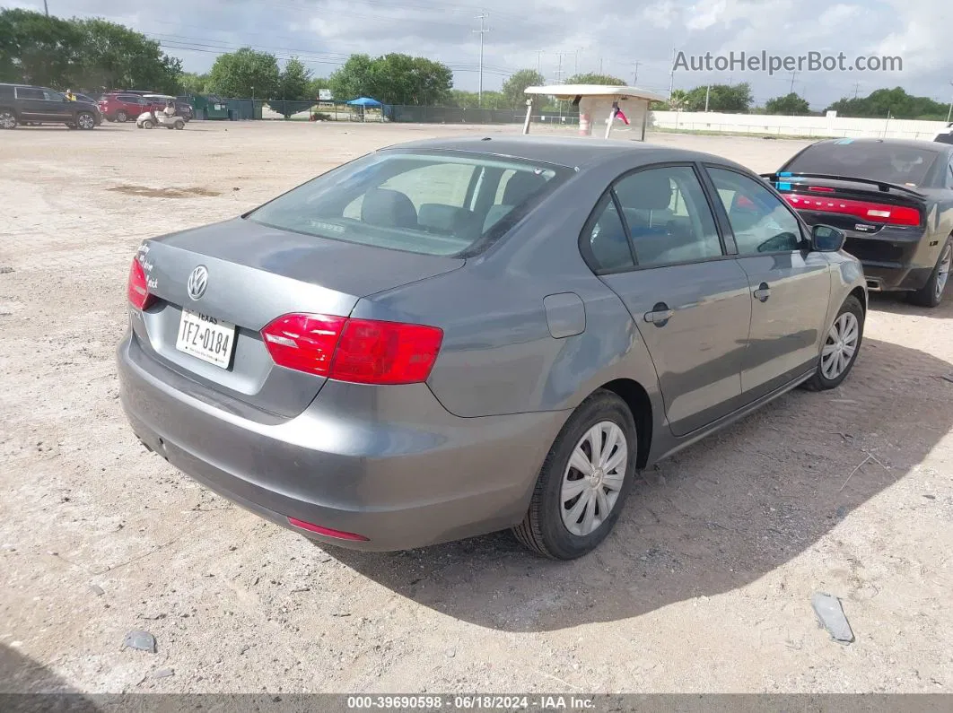 2011 Volkswagen Jetta 2.0l S Gray vin: 3VW1K7AJ5BM327005