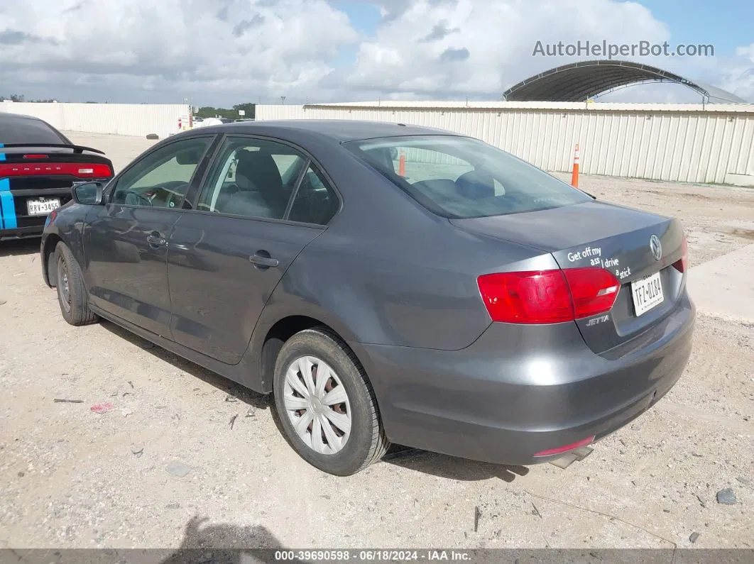 2011 Volkswagen Jetta 2.0l S Gray vin: 3VW1K7AJ5BM327005