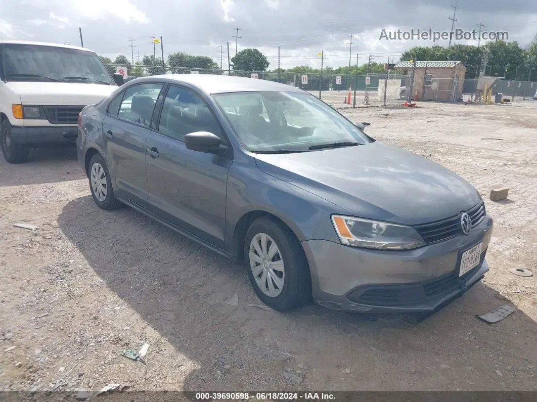 2011 Volkswagen Jetta 2.0l S Gray vin: 3VW1K7AJ5BM327005