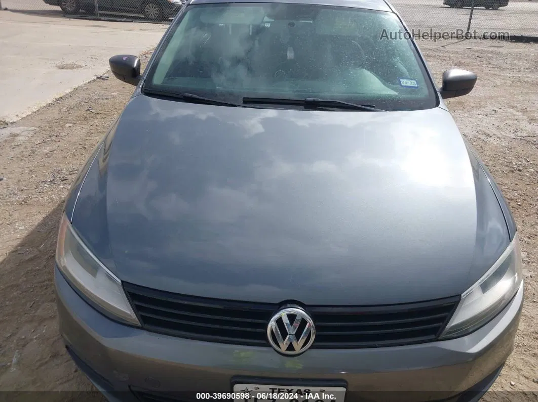 2011 Volkswagen Jetta 2.0l S Gray vin: 3VW1K7AJ5BM327005