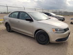 2012 Volkswagen Jetta Base Beige vin: 3VW1K7AJ5CM127131