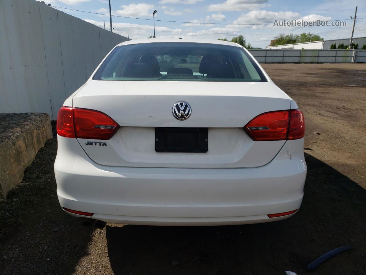 2012 Volkswagen Jetta Base White vin: 3VW1K7AJ5CM316152