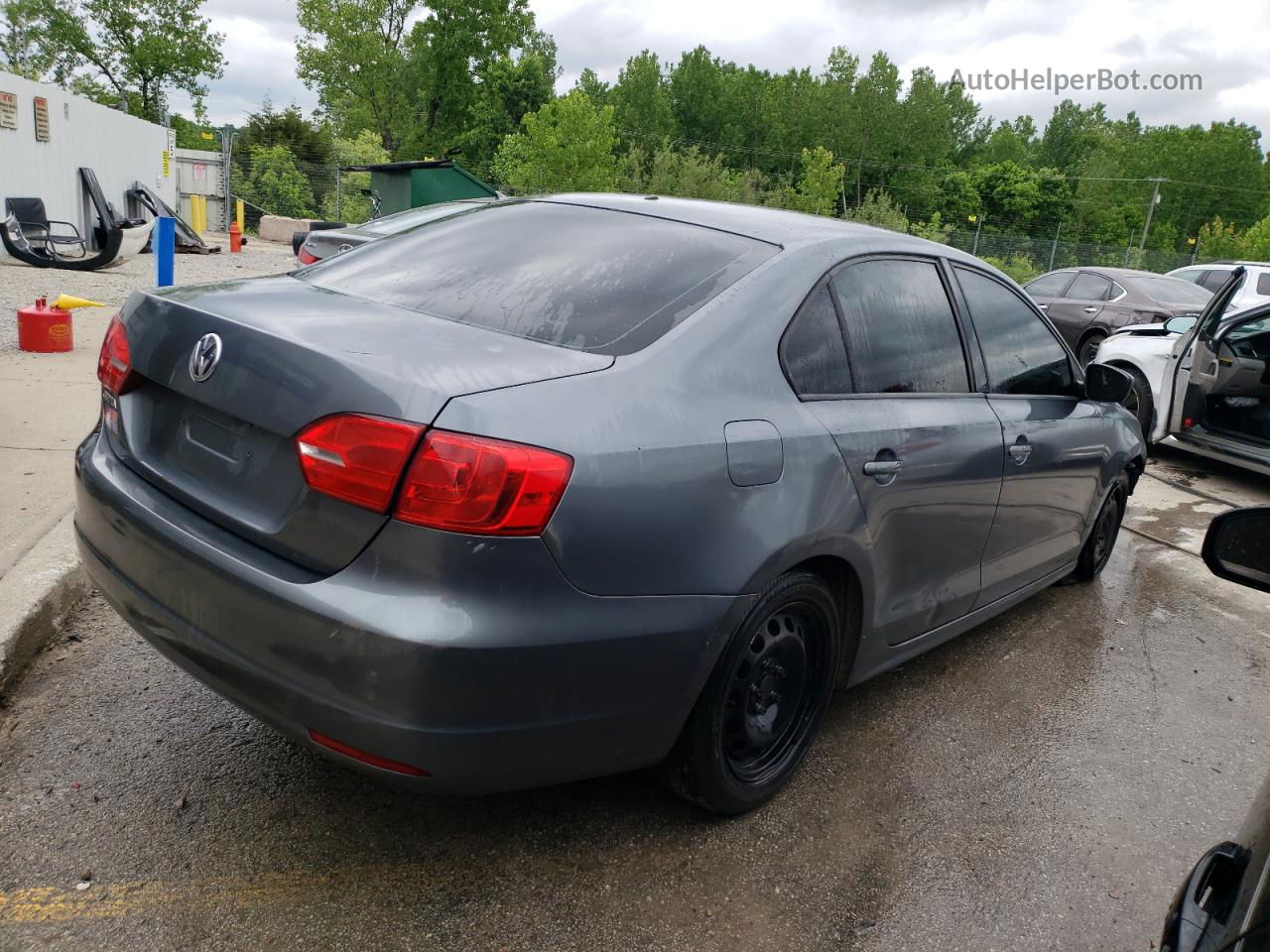 2012 Volkswagen Jetta Base Gray vin: 3VW1K7AJ5CM352830