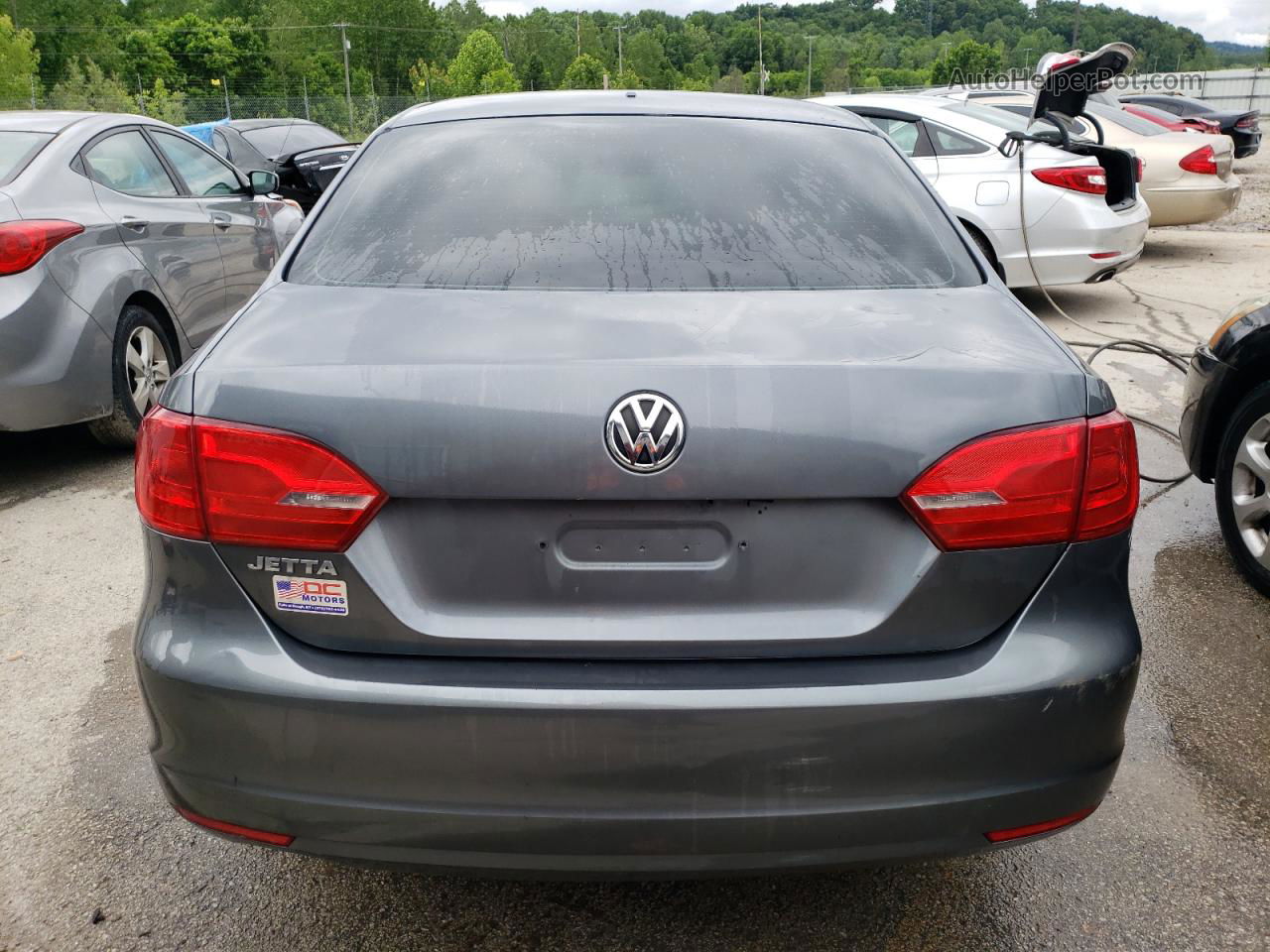 2012 Volkswagen Jetta Base Gray vin: 3VW1K7AJ5CM352830