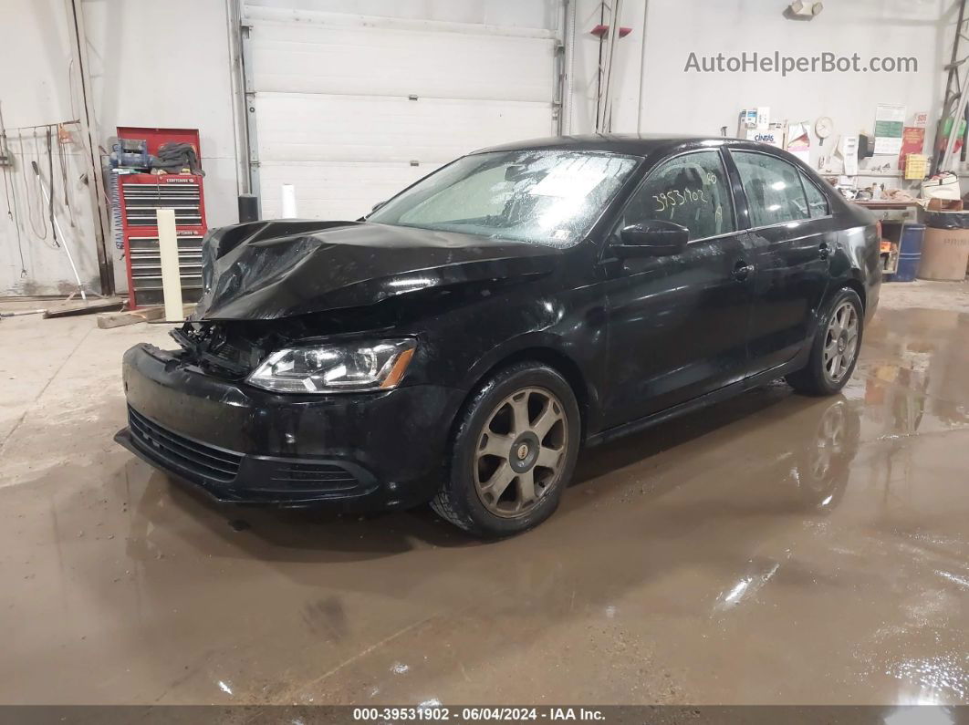 2014 Volkswagen Jetta 2.0l S Black vin: 3VW1K7AJ5EM440960