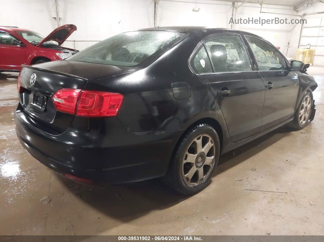 2014 Volkswagen Jetta 2.0l S Black vin: 3VW1K7AJ5EM440960