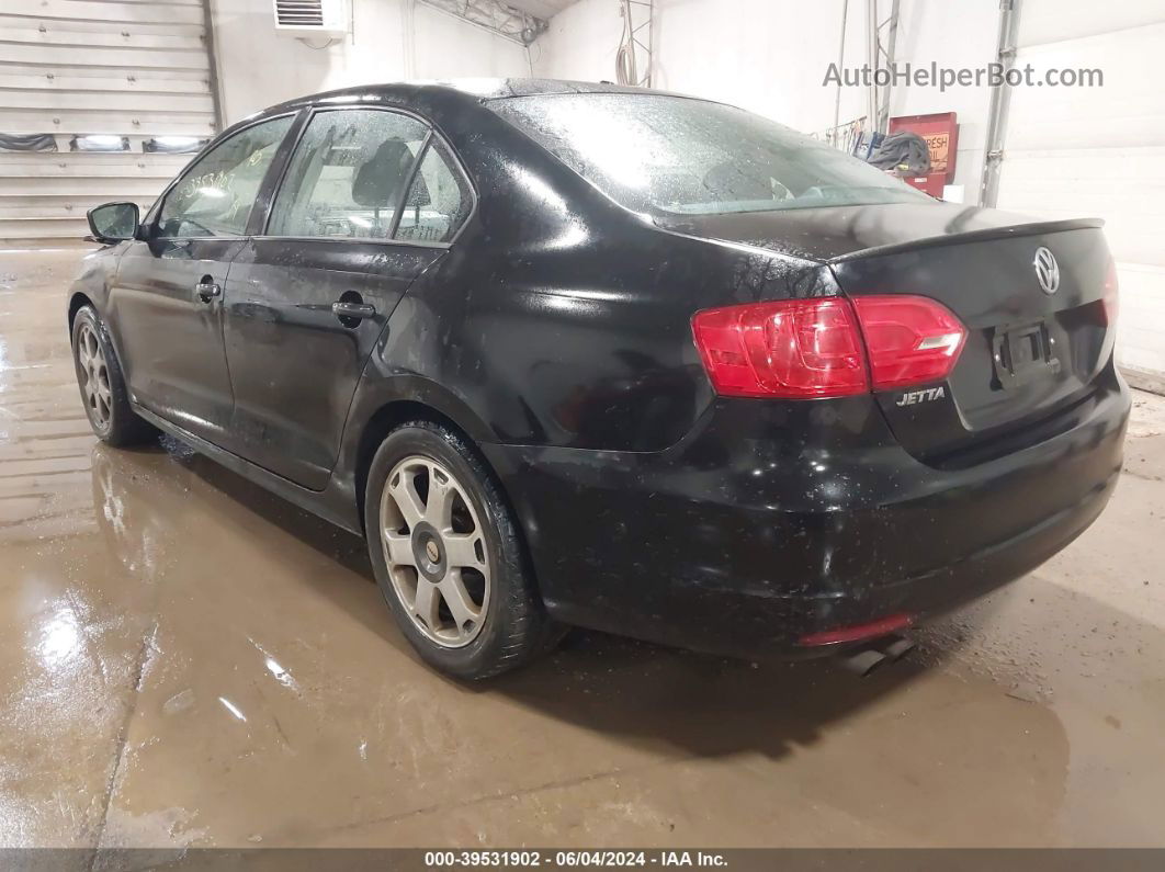 2014 Volkswagen Jetta 2.0l S Black vin: 3VW1K7AJ5EM440960