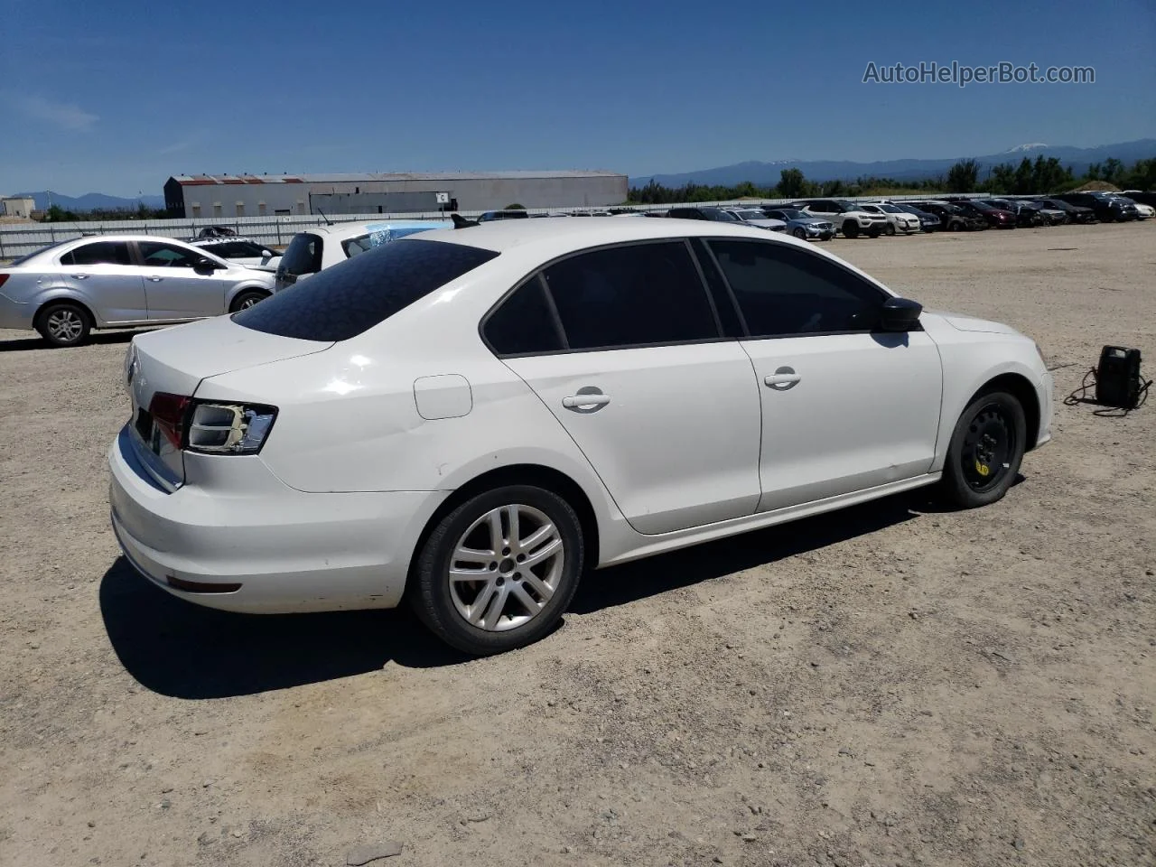 2015 Volkswagen Jetta Base Белый vin: 3VW1K7AJ5FM251260