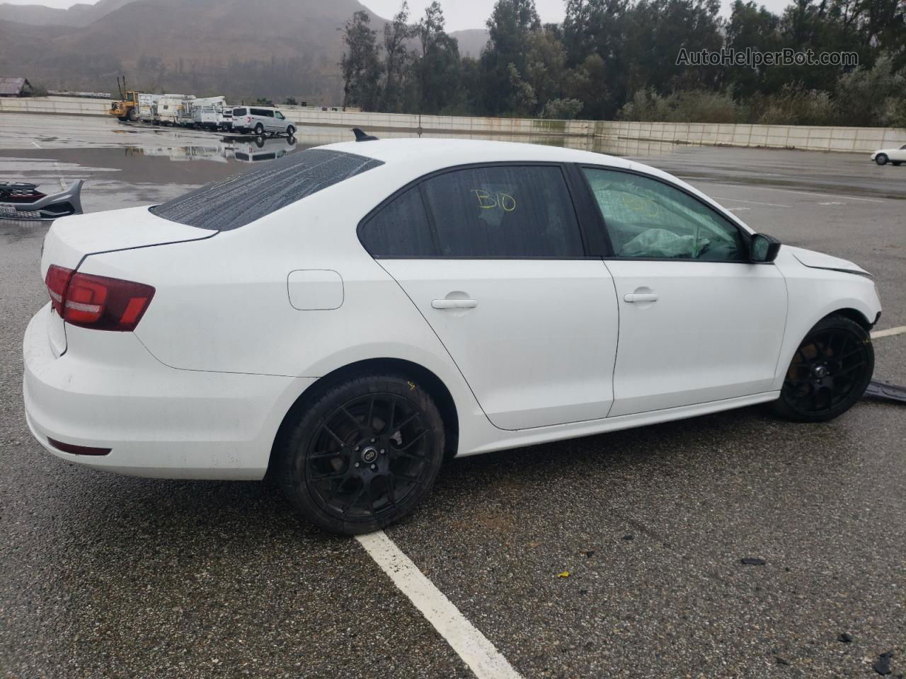 2015 Volkswagen Jetta Base Белый vin: 3VW1K7AJ5FM307343