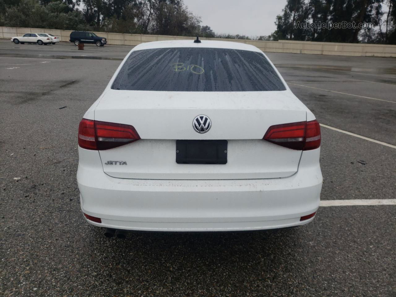 2015 Volkswagen Jetta Base White vin: 3VW1K7AJ5FM307343